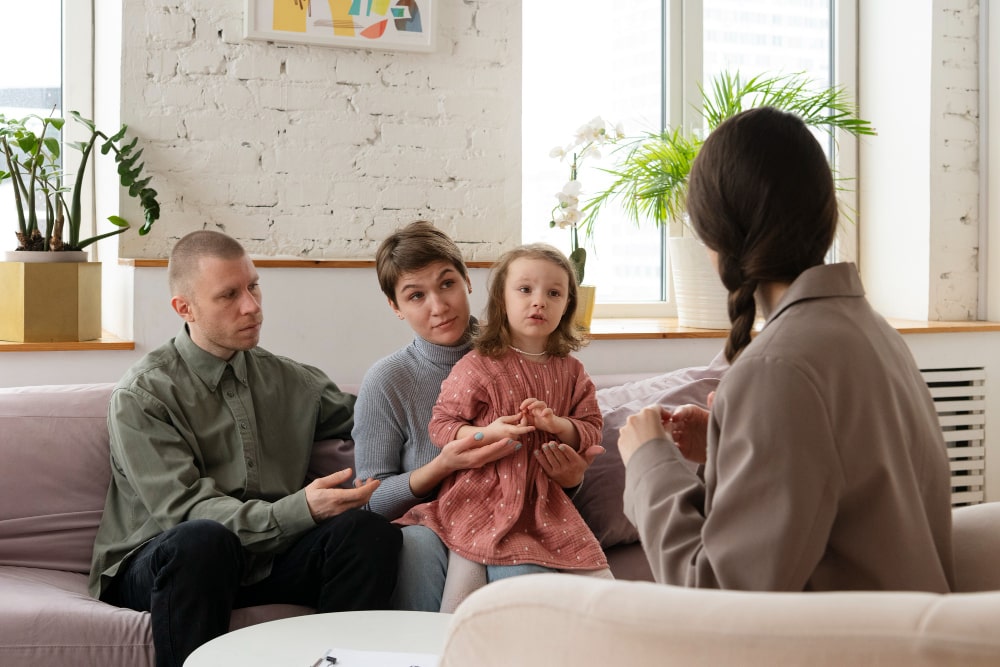 Family therapy session