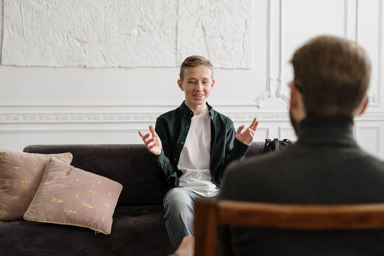 Therapy session for children and teens
